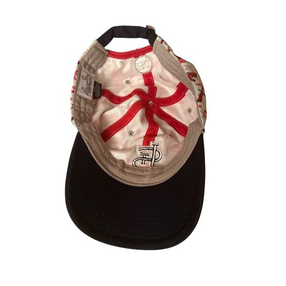 St. Louis Cardinals Baseball Cap Adjustable Strap Black & White Polyester Cotton - Picture 4 of 6